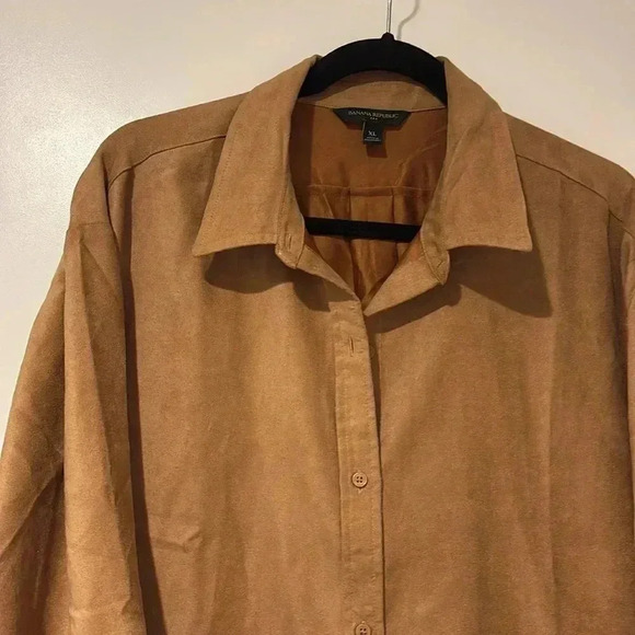 Banana Republic Light Brown Button Down Shirt - Picture 3 of 6